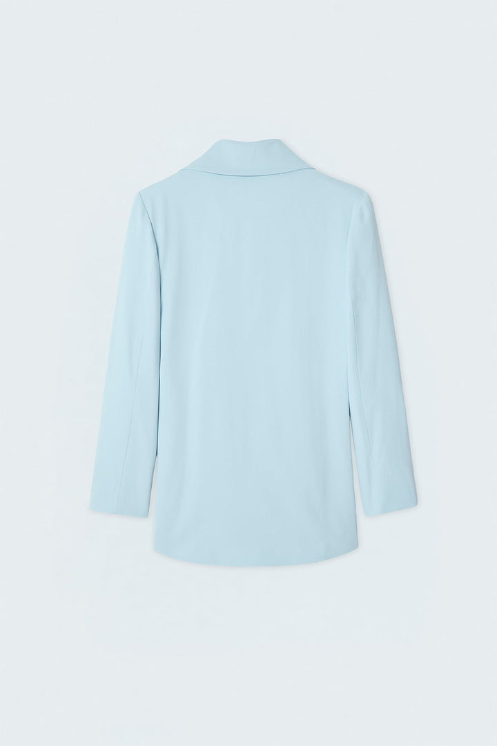 Sateen Veste effet lin - bebe Bleu