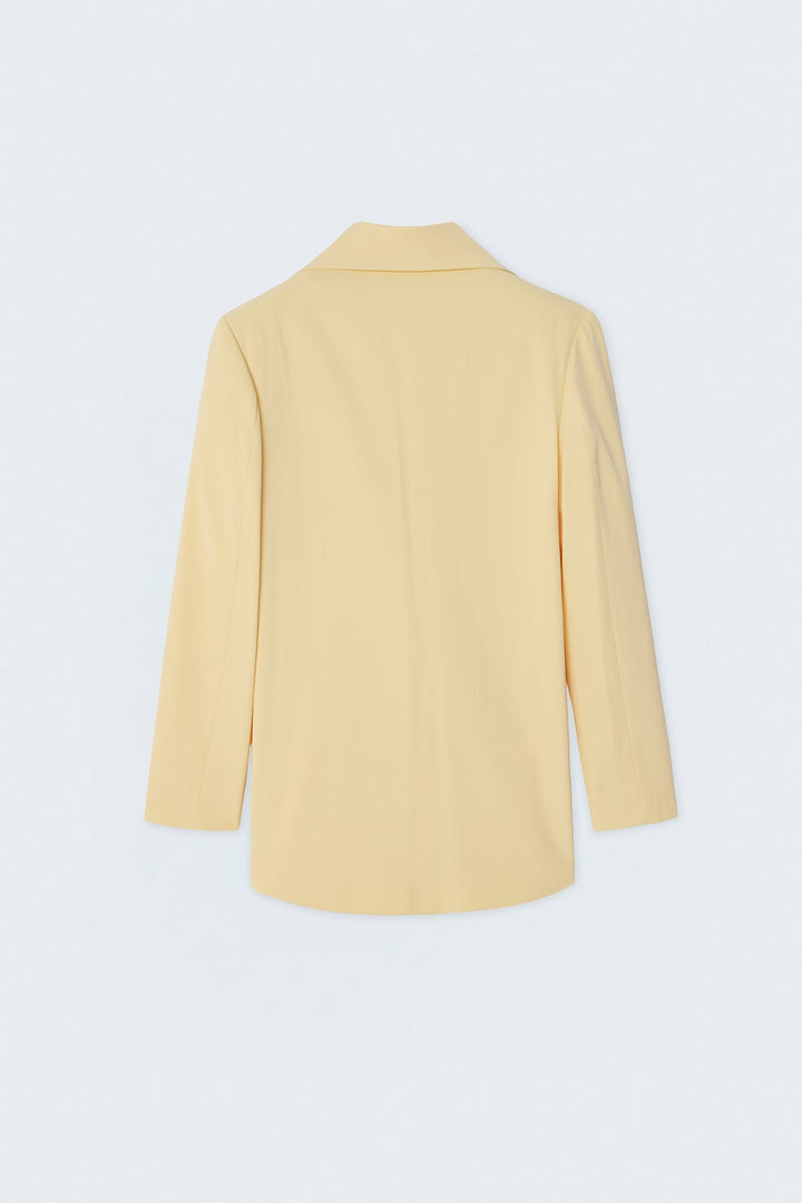 Sateen Veste effet lin - Jaune