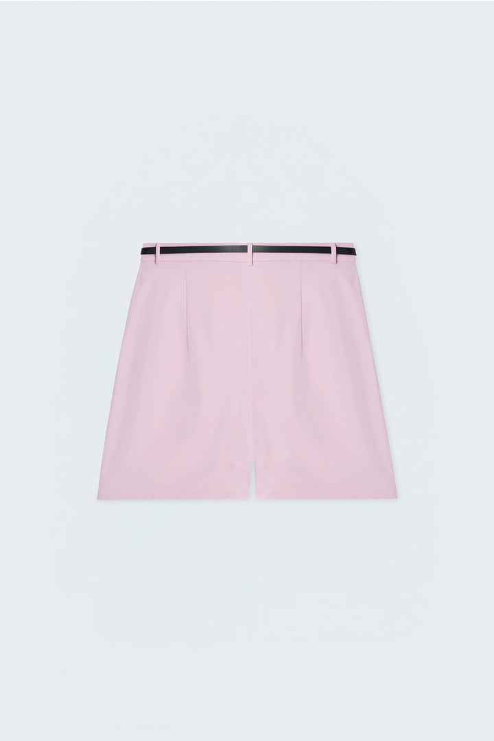 Sateen Short en Lin - Rose