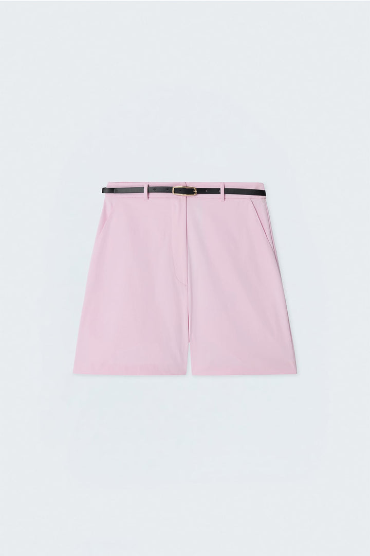 Sateen Short en Lin - Rose