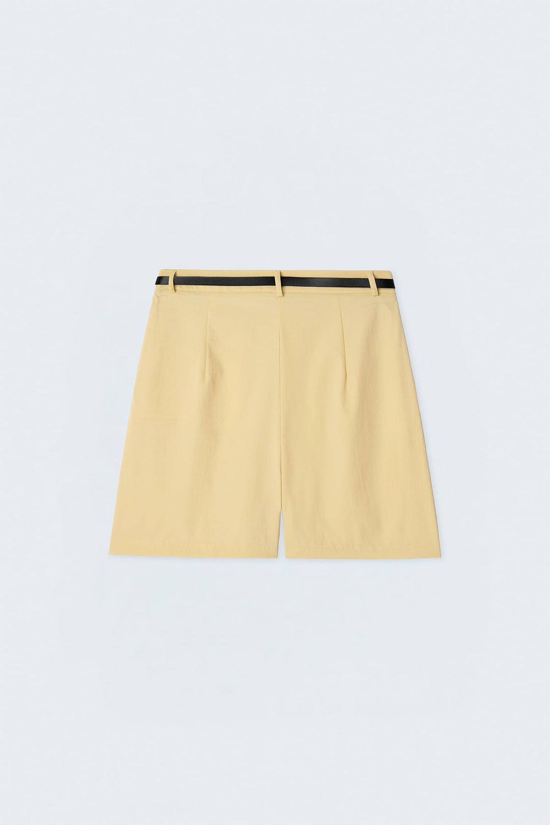 Sateen Short en Lin - Jaune