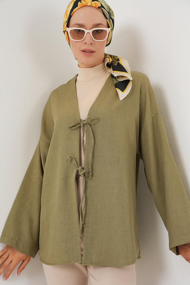 Bigdart Kimono en lin pour le hijab 5968 - çağla