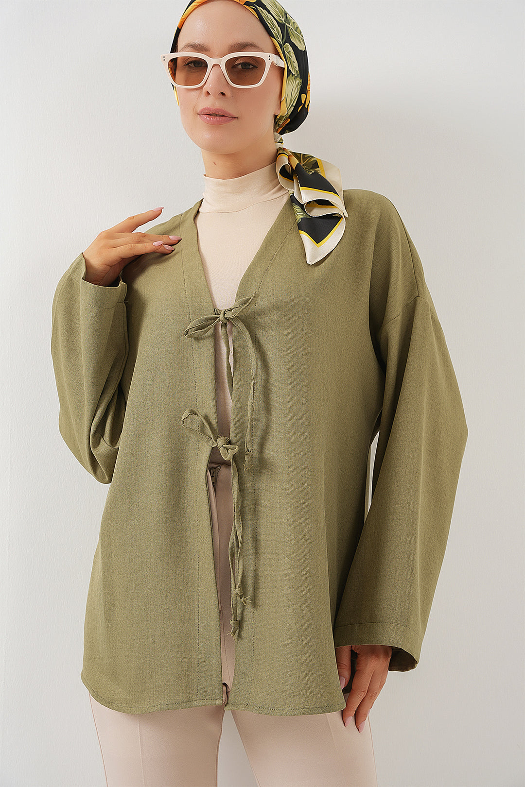 Bigdart Kimono en lin pour le hijab 5968 - çağla