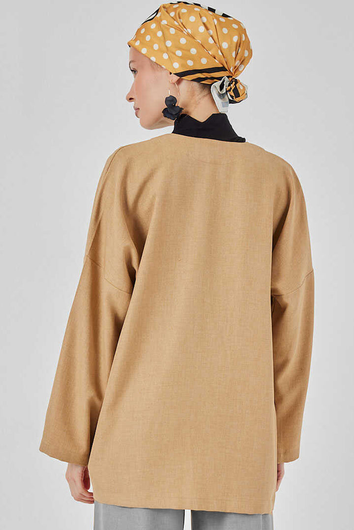 Bigdart Kimono de mode en lin 5968 - Camel
