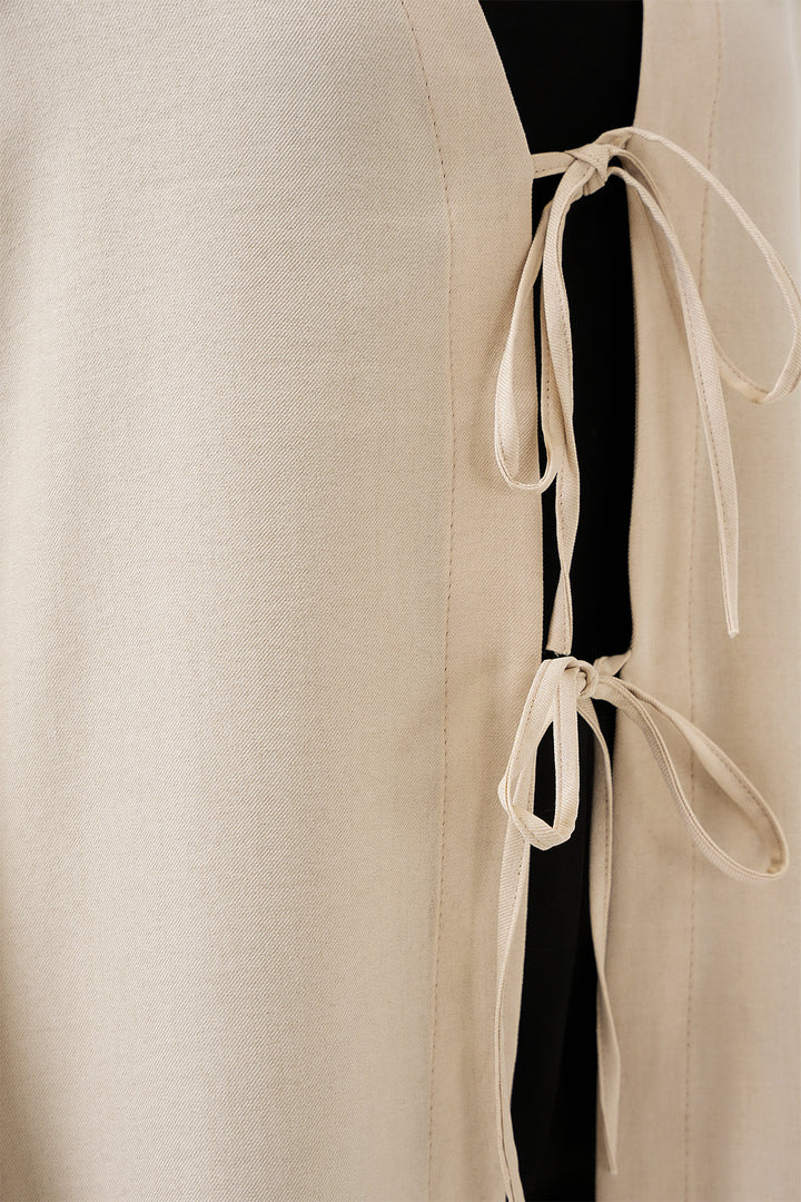 Bigdart Kimono en lin pour femmes 5968 - Crème