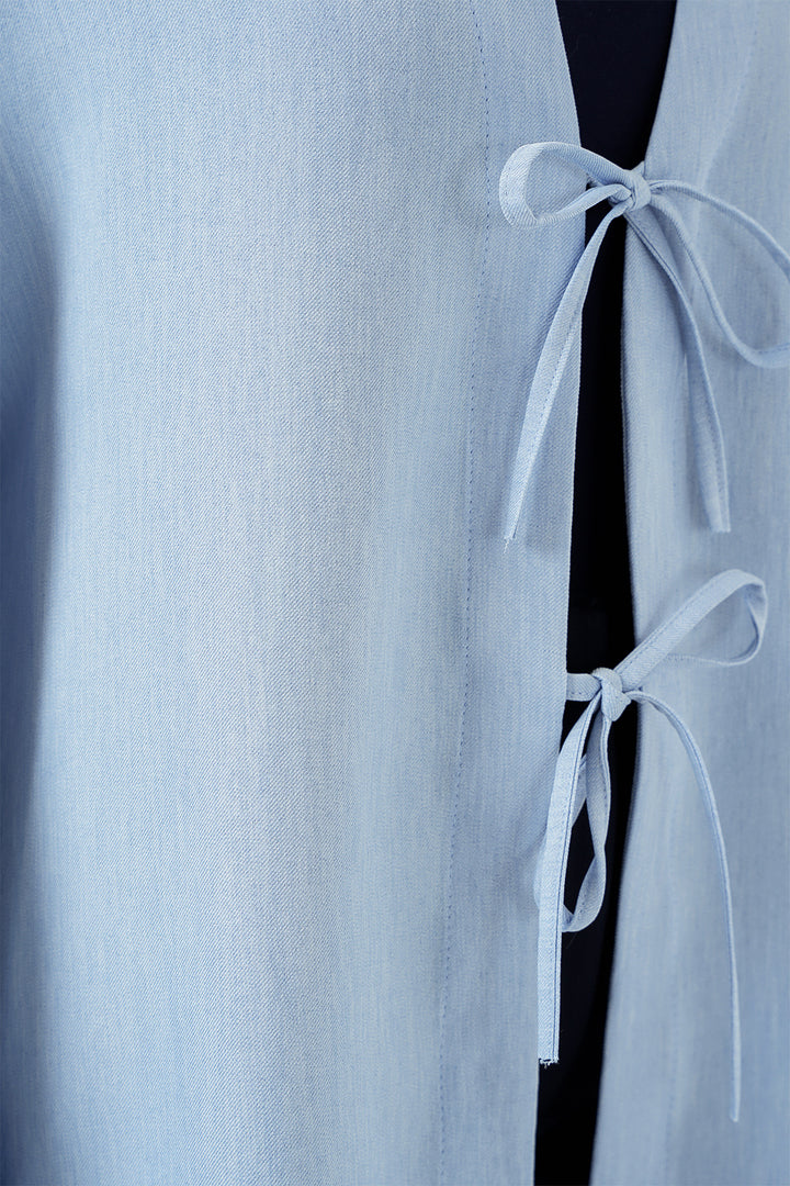 Bigdart Kimono en Lin 5968 - Bleu