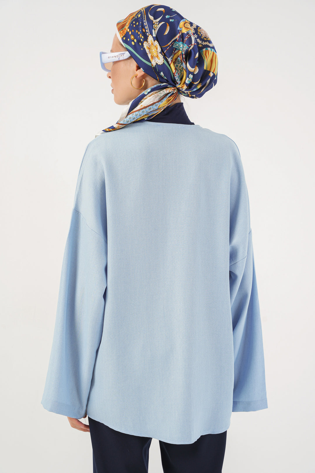 Bigdart Kimono en Lin 5968 - Bleu