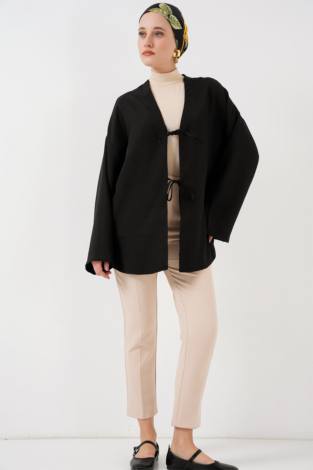 Bigdart Kimono en lin pour le hijab 5968 - Noir