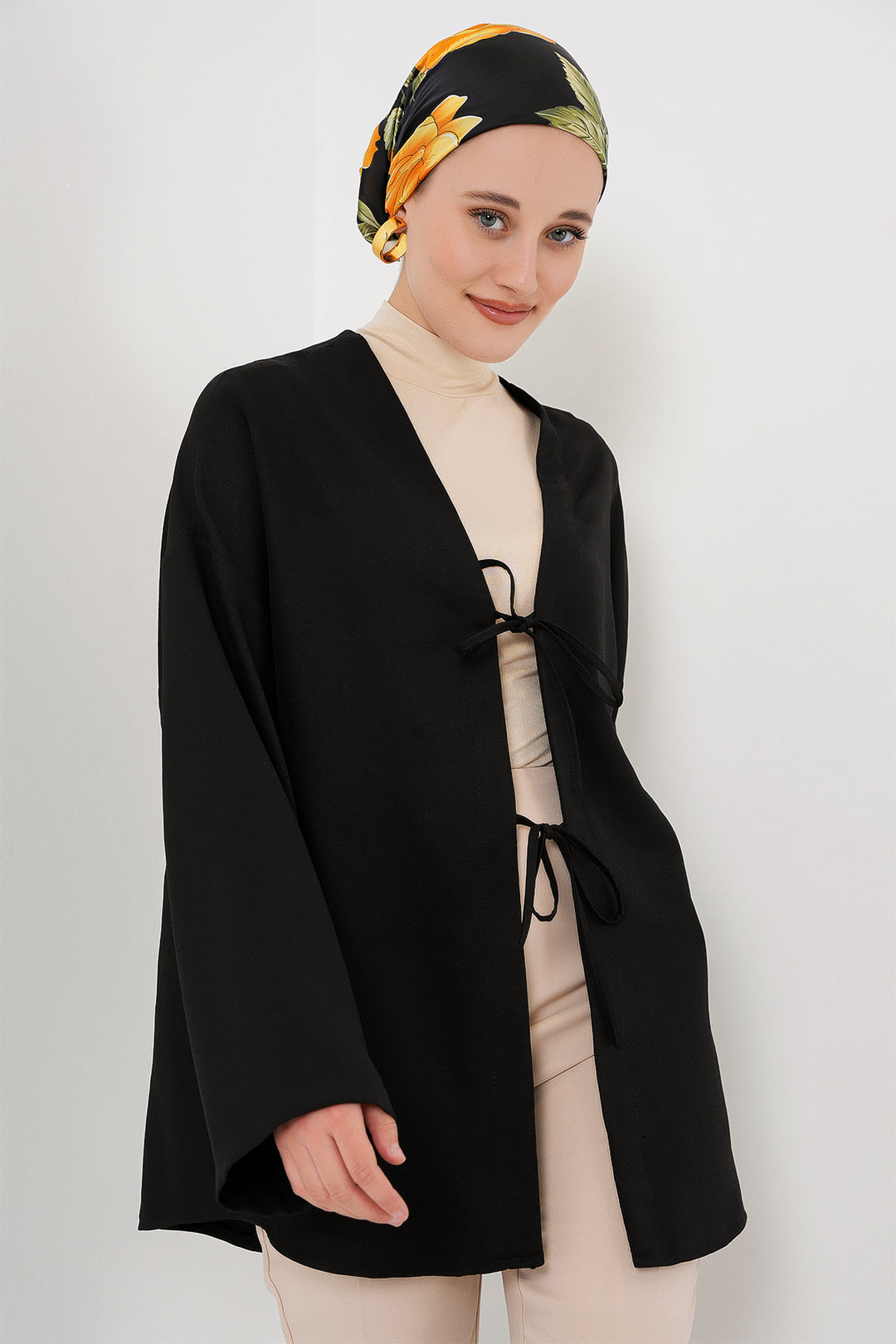 Bigdart Kimono en lin pour le hijab 5968 - Noir