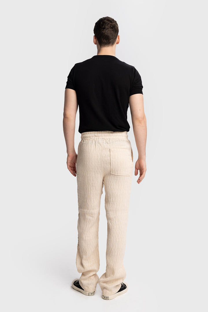 Giesto Pantalon à effet froissé - Beige