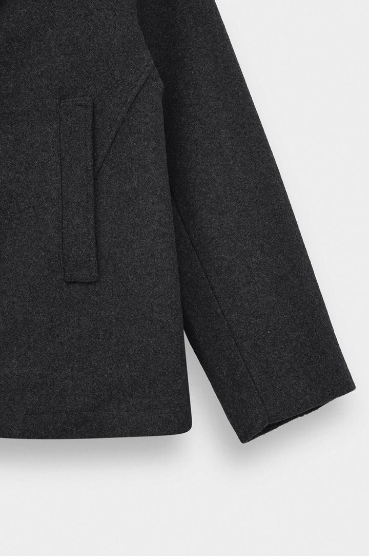 Giesto Manteau court en cachemire anthracite - Anthracite