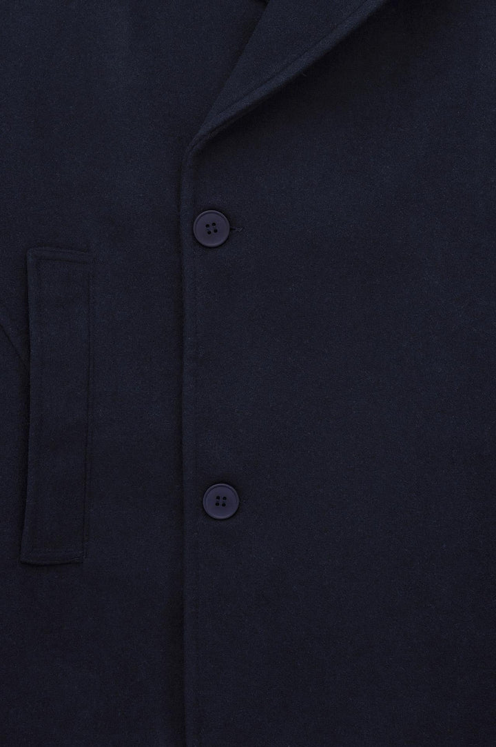 Giesto Manteau court en cachemire bleu marine - Bleu marine