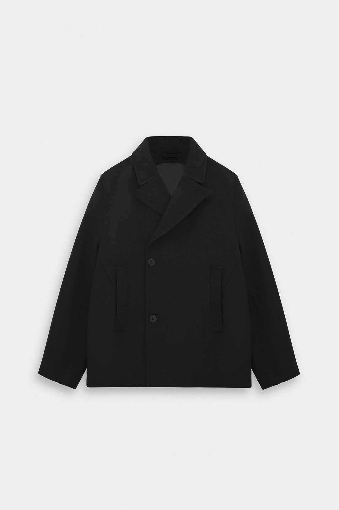 Giesto Manteau court en cachemire noir - Noir