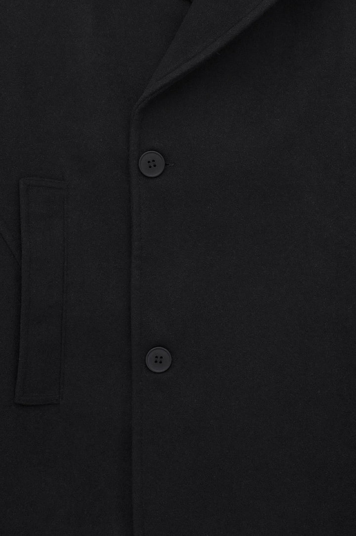 Giesto Manteau court en cachemire noir - Noir