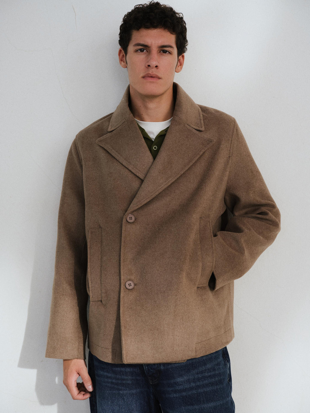 Giesto Manteau court en cachemire vison - Vison
