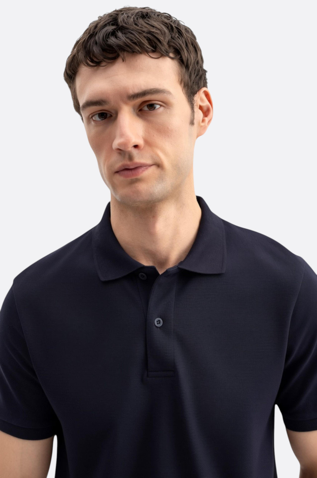 Giesto T-shirt à manches courtes Polo col Bleu marine - Bleu marine