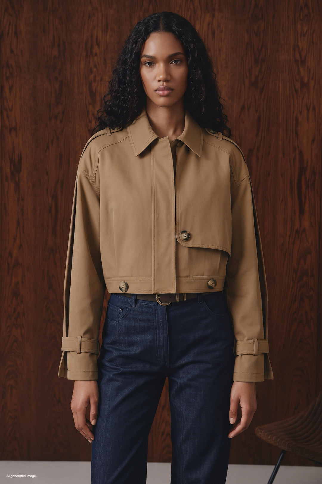 Sateen Trench court - Beige
