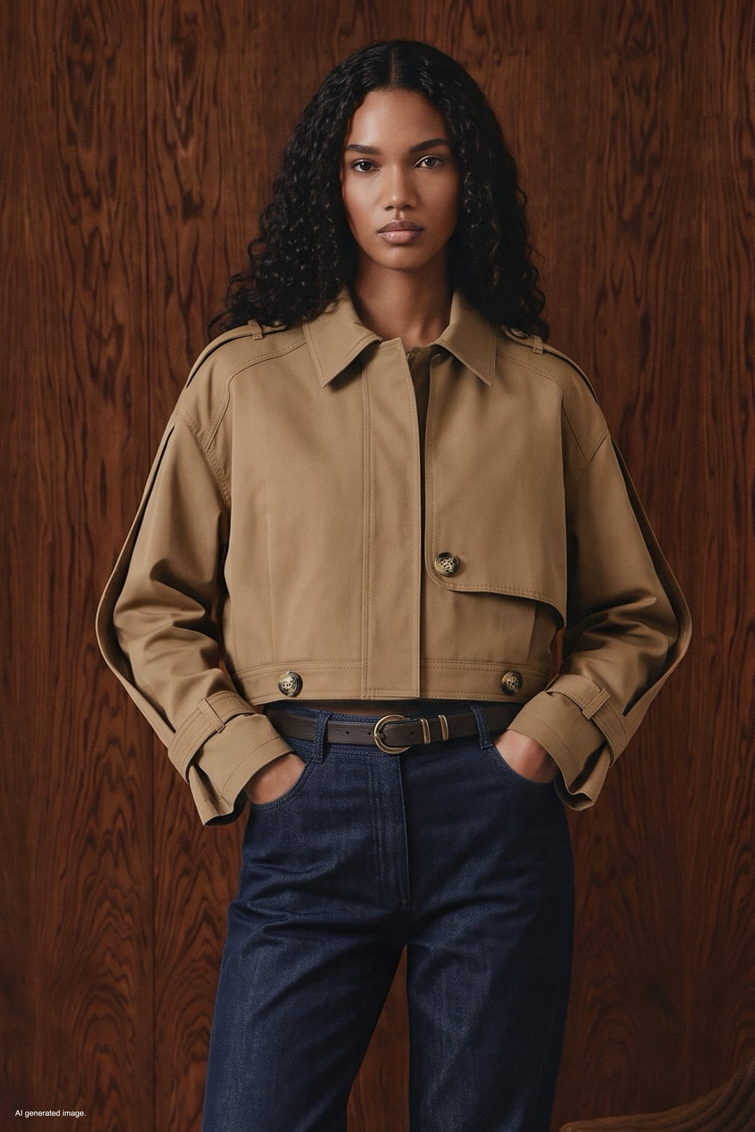 Sateen Trench court - Beige