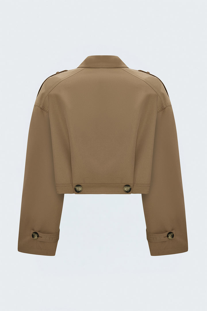 Sateen Trench court - Beige