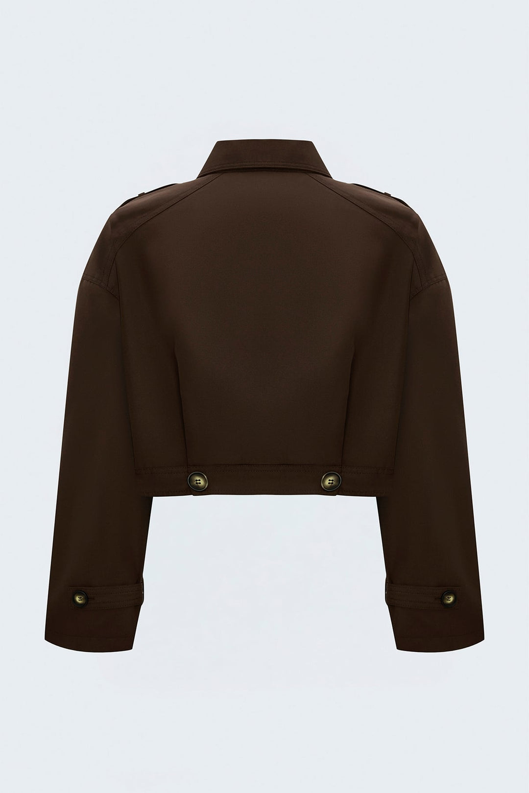 Sateen Trench court - Marron