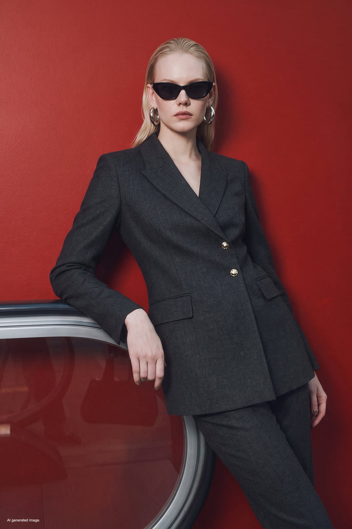 Sateen Veste Classique - Anthracite