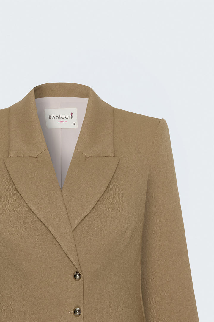 Sateen Veste Classique - camel