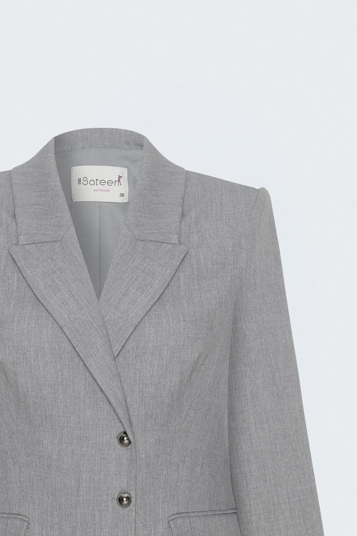 Sateen Veste Classique - Gris