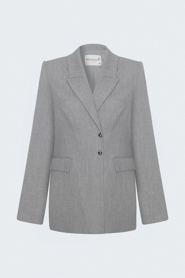 Sateen Veste Classique - Gris