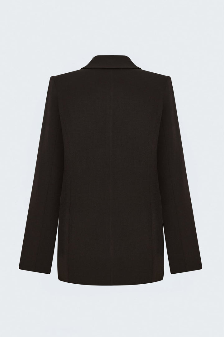 Sateen Veste Classique - Marron