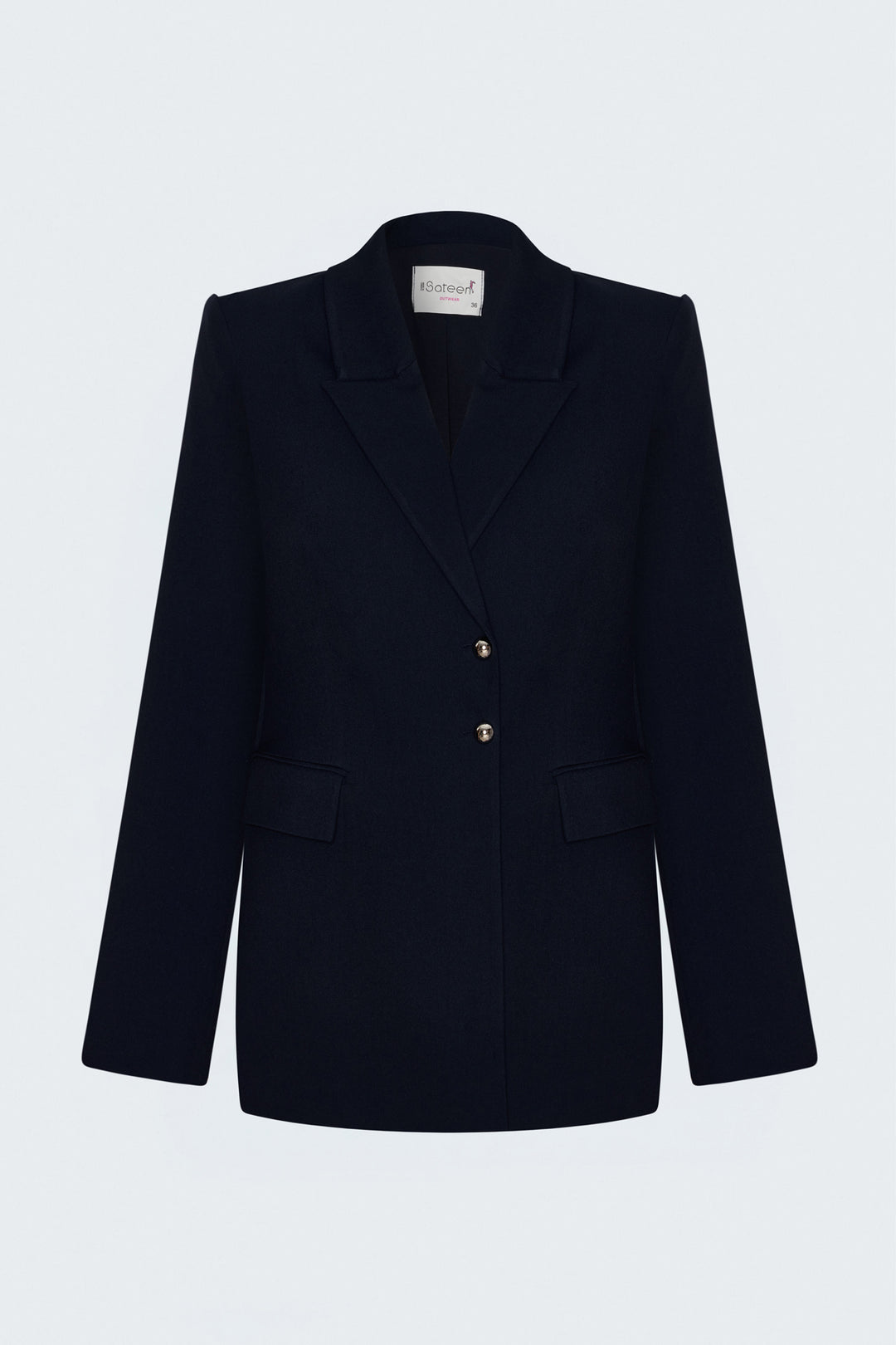 Sateen Veste Classique - Bleu marine