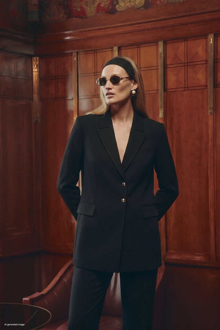 Sateen Veste Classique - Noir