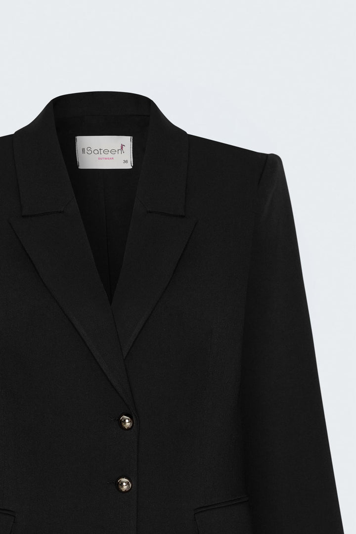 Sateen Veste Classique - Noir