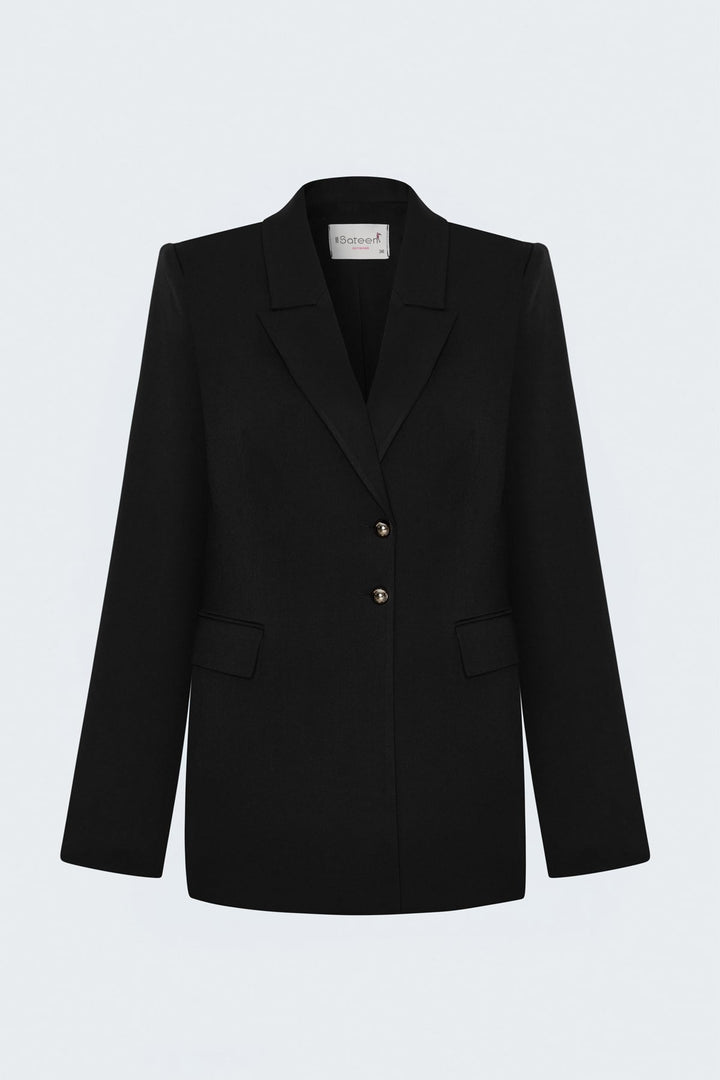 Sateen Veste Classique - Noir