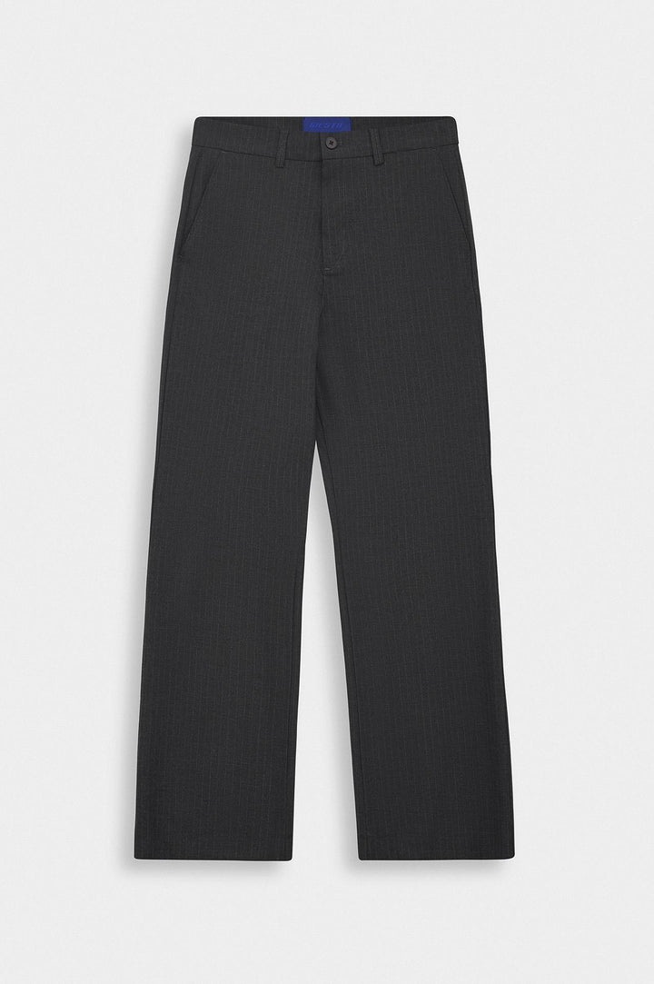 Giesto Pantalon flare à rayures classiques anthracite - Anthracite