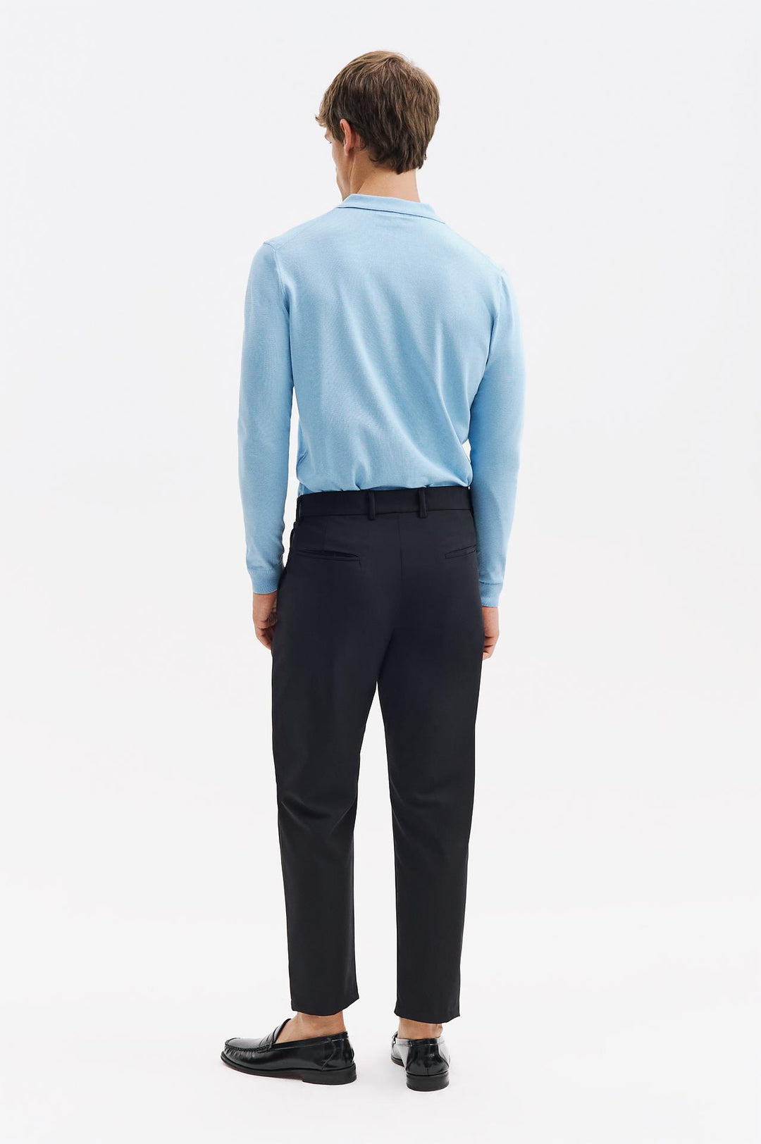 Giesto Pantalon Noir à Coupe Slim Classique - Noir