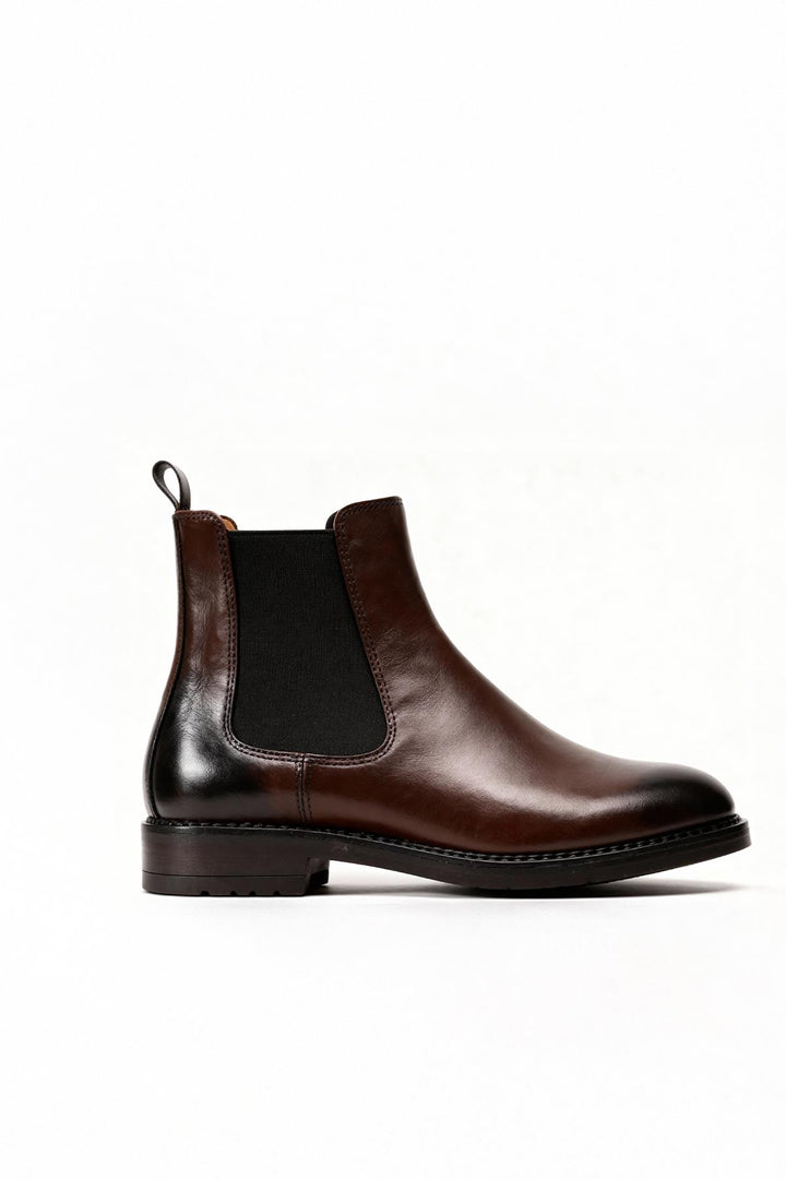 Giesto Botte en cuir marron classique - Marron
