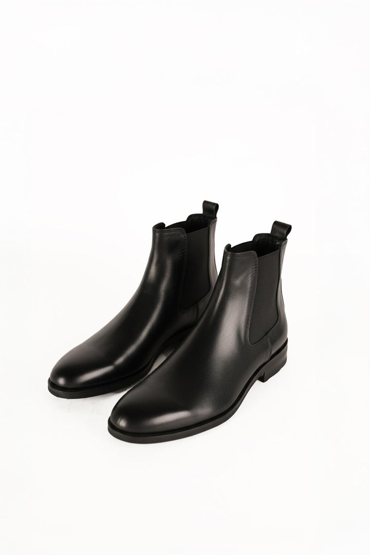 Giesto Bottines en cuir classique noires - Noir