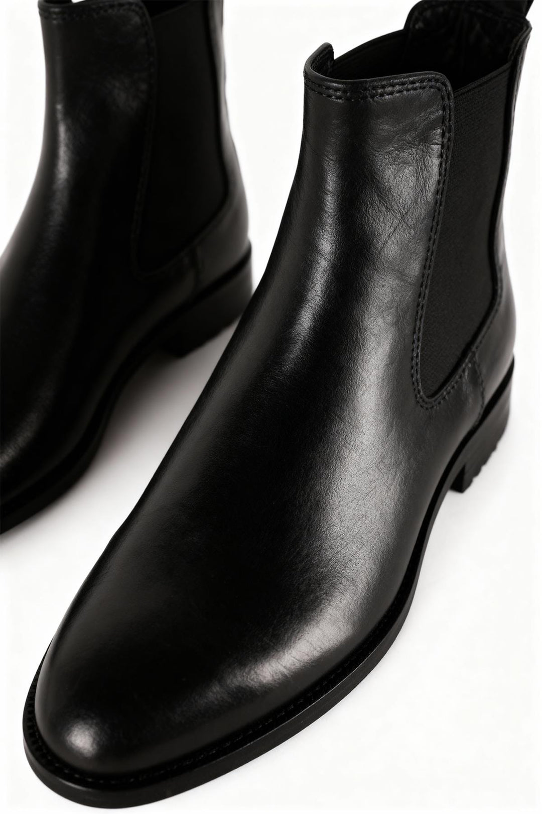 Giesto Bottines en cuir classique noires - Noir