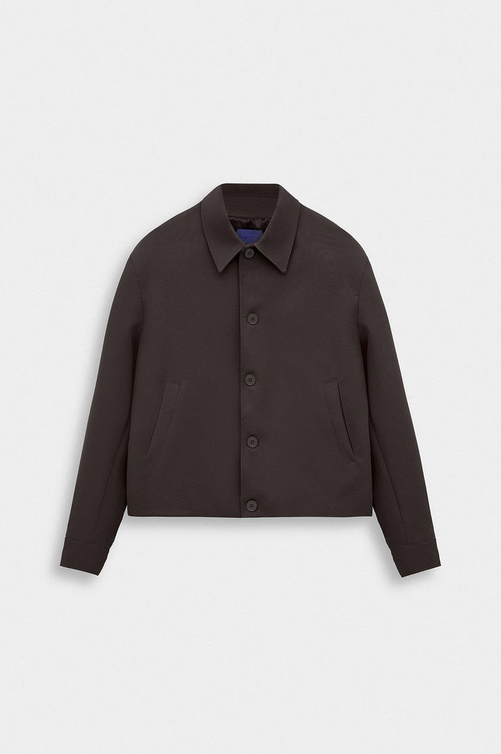 Giesto Veste Classique à Boutons en Marron - Marron