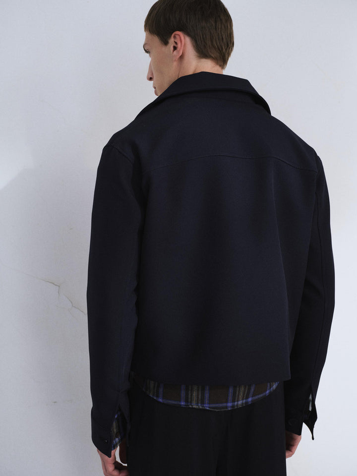 Giesto Veste Classique à Boutons en Bleu marine - Bleu marine