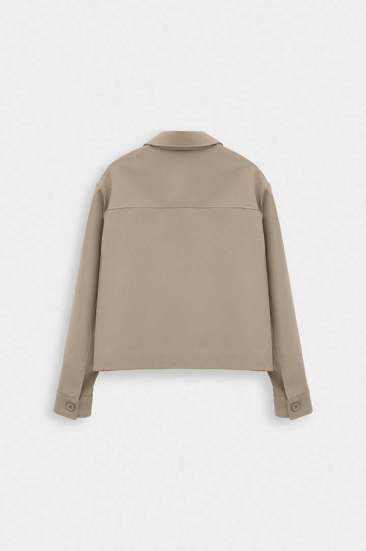 Giesto Veste Classique à Boutons en Visón - Vison