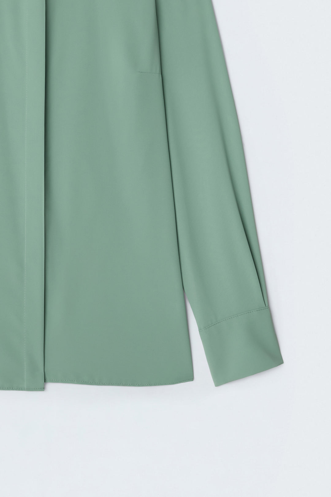 Sateen Chemise droite classique - Menthe