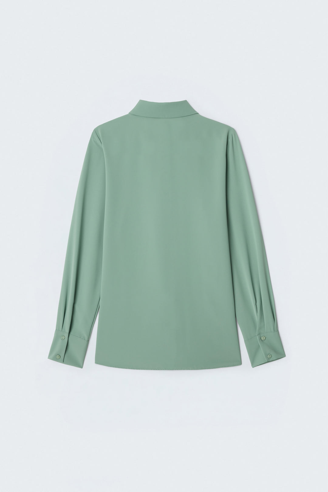 Sateen Chemise droite classique - Menthe