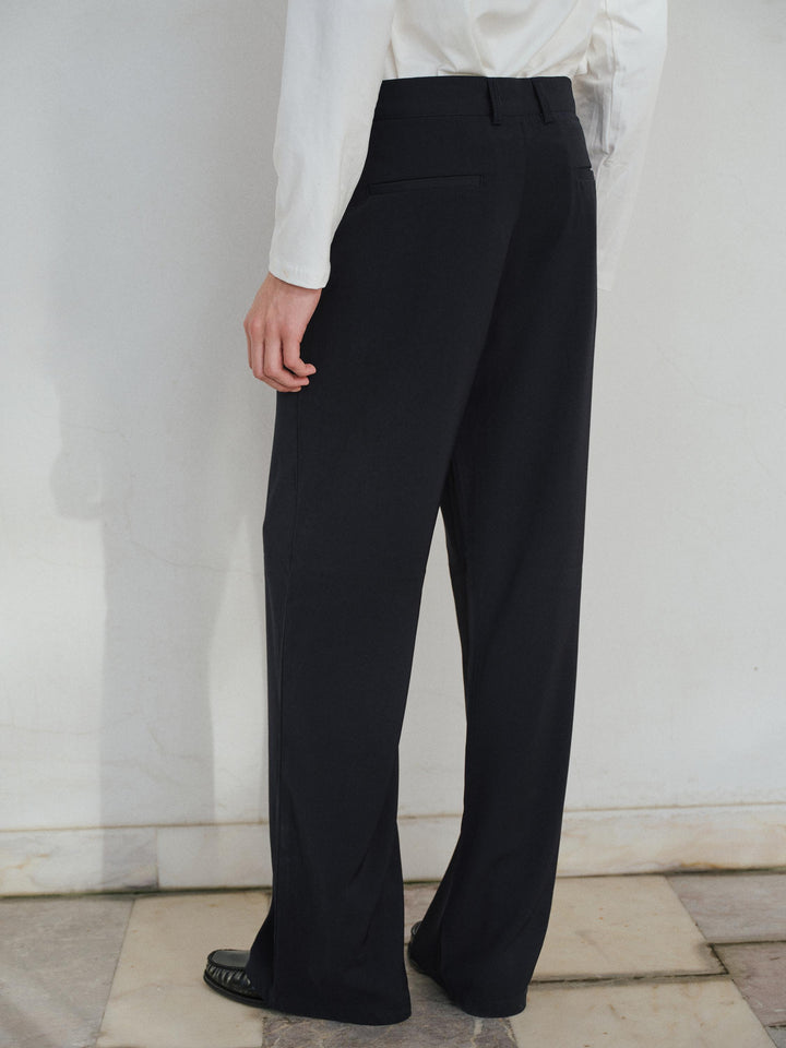 Giesto Pantalon Noir Flare Classique - Noir