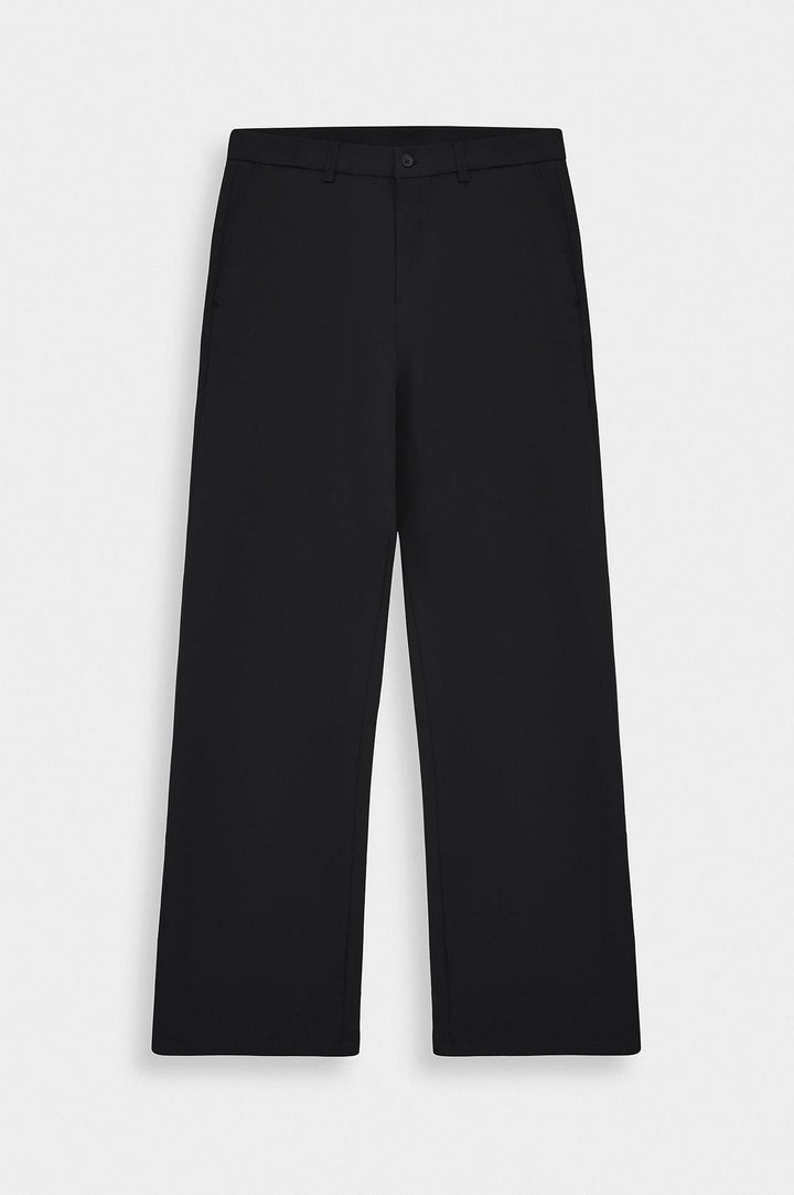 Giesto Pantalon Noir Flare Classique - Noir