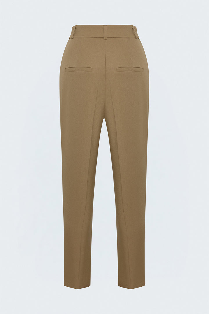 Sateen Pantalon classique - camel