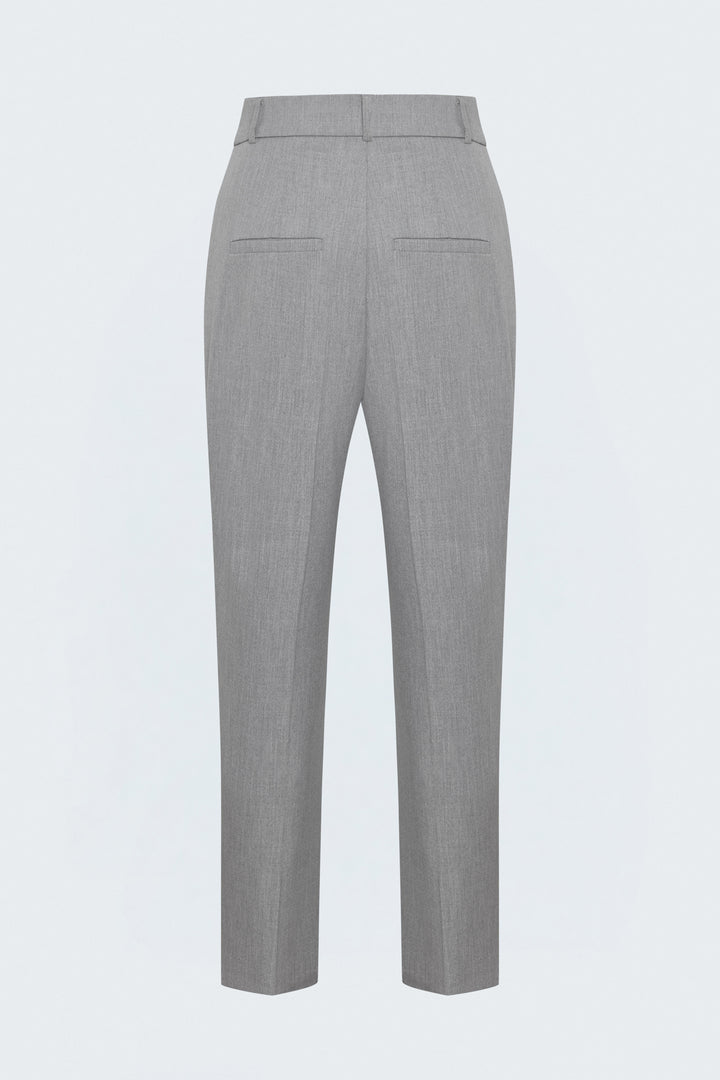 Sateen Pantalon classique - Gris