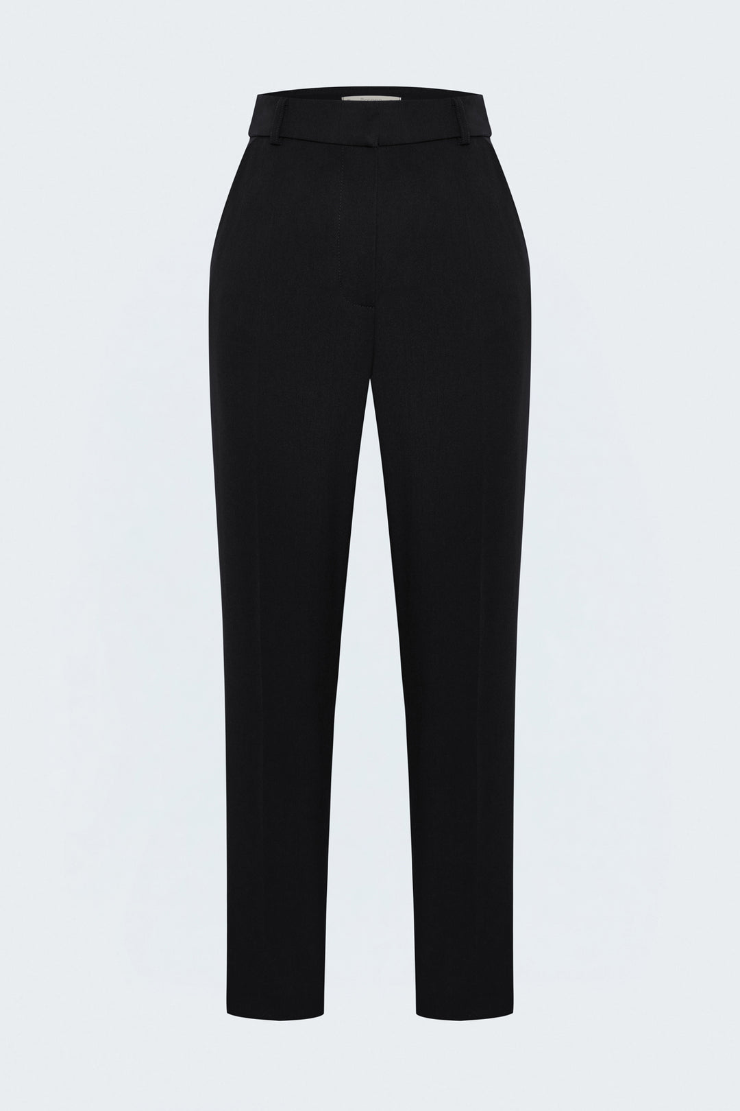 Sateen Pantalon Classique - Noir
