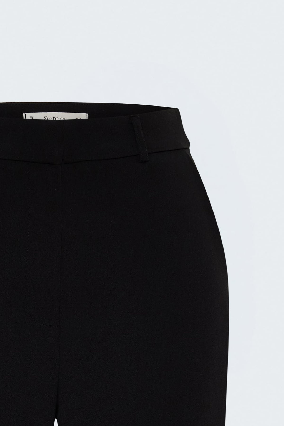 Sateen Pantalon classique - Noir