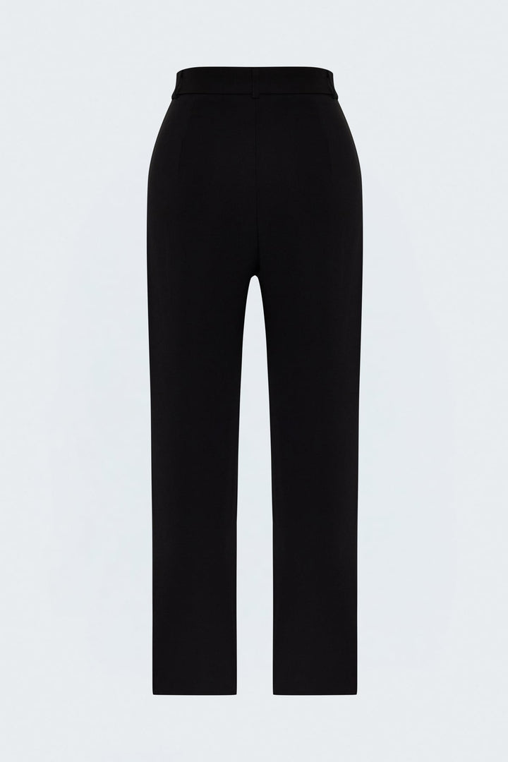 Sateen Pantalon classique - Noir